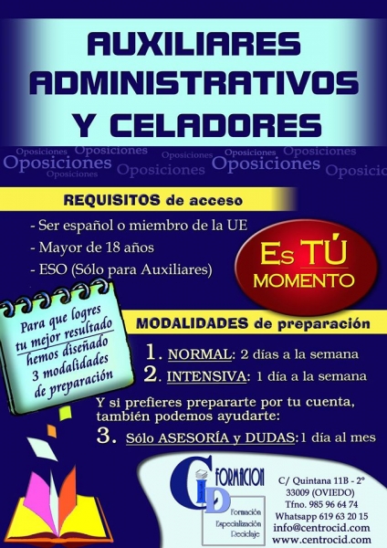 OPOSICIONES DE CELADORES Y AUXILIAR ADMINISTRATIVO 