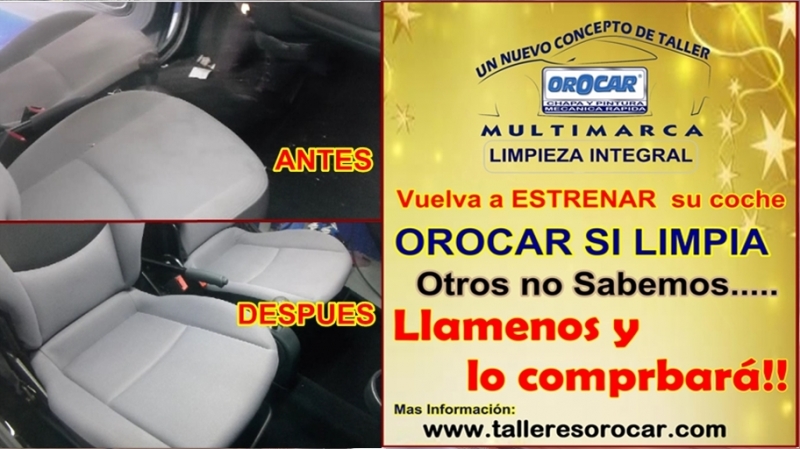 LIMPIEZA INTEGRAL DE COCHES  OROCAR