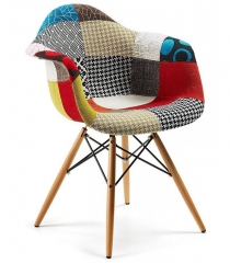Armchair, patchwork armchair, design furniture, armchair fabric