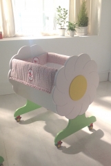 Minicuna mimosa blanca, forma de flor de coleccion rosabel