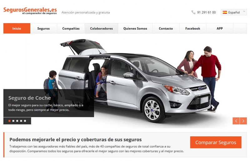 http://www.segurosgenerales.es el comparador de seguros de coche