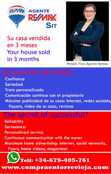 Miriam Pino Agente Remax Torrevieja