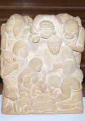 Escultura de beln en piedra caliza