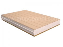 Panel sandwich madera friso abeto natural, o barnizado