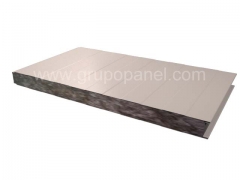Panel sandwich nucleo lana de roca caras metalicas prepintadas
