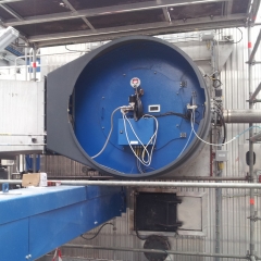 Quemador de e&m combustion en camara torsional