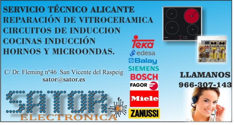 Reparacin de vitroceramica en Alicante