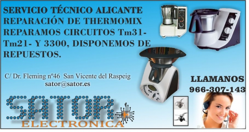 Reparación de thermomix en Alicante