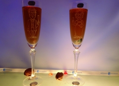 Copas de brindis aniversarios