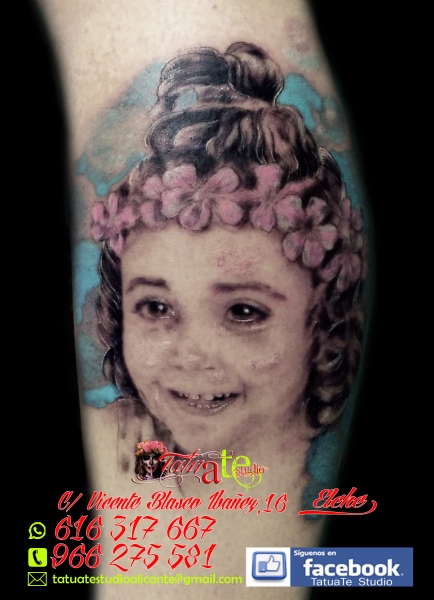 Realistic tattoo en TatuaTe Studio