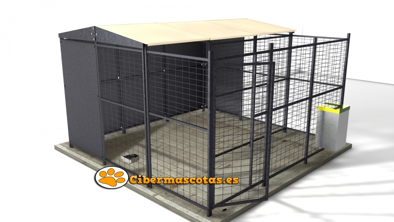 boxes para perros 3x3 metros con parque para perro