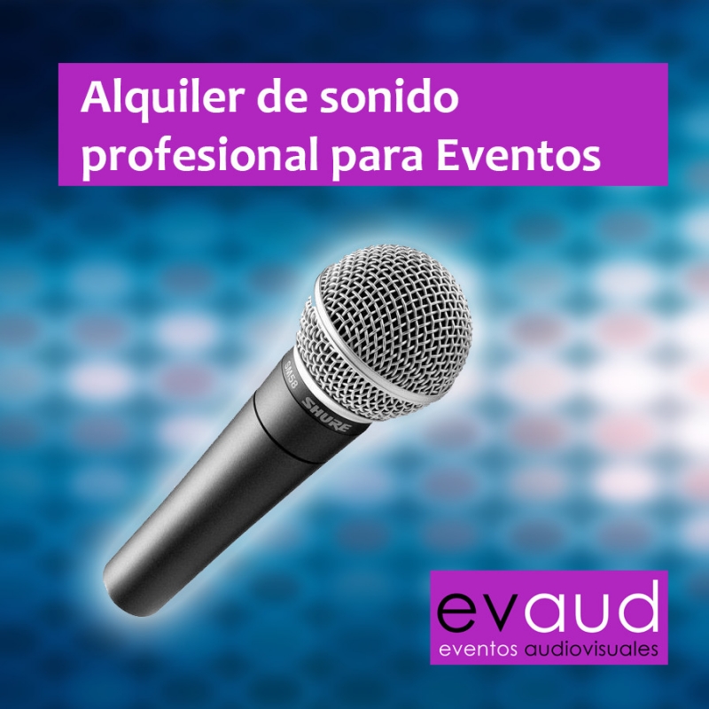 Alquiler de Sonido Profesional para Eventos en Madrid EVAUD