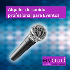 Alquiler de sonido profesional para eventos en madrid evaud