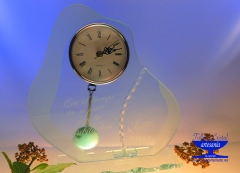 Reloj de cristal para aniversario
