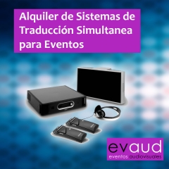 Alquiler de sistemas de traduccion simultanea para eventos evaud