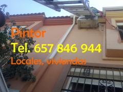 Pintor en malaga daniel silva pintura en fachada vivienda