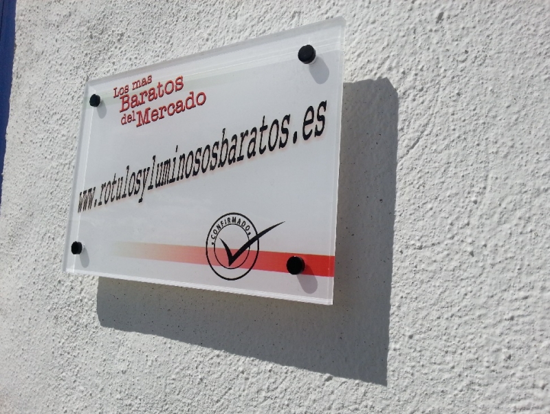 PLACA EMPRESA DE METACRILATO