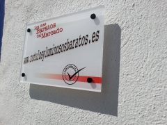 Placa empresa de metacrilato