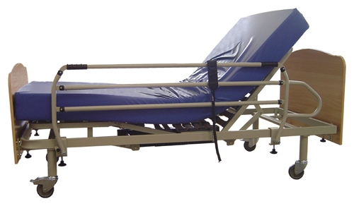 cama articulada con patas y ruedas