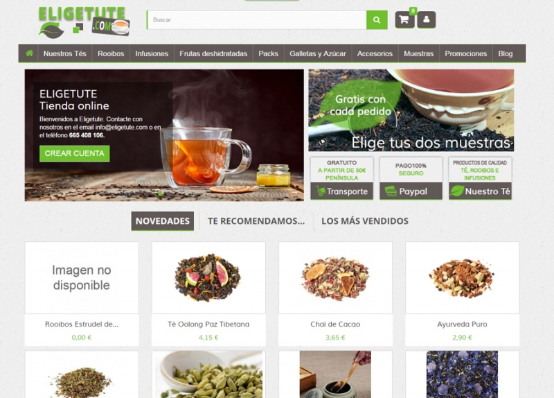 Elige tu té, tienda online de venta de té a granel