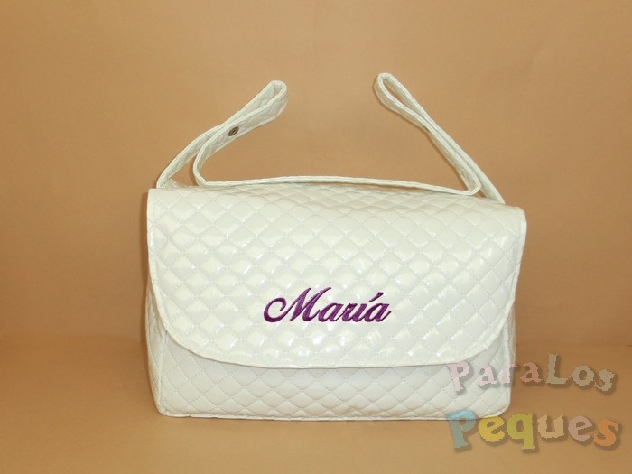 Bolso solapa bordado bebe