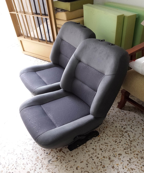 Asientos Renault Megane Classic tapizados en textil automocin.