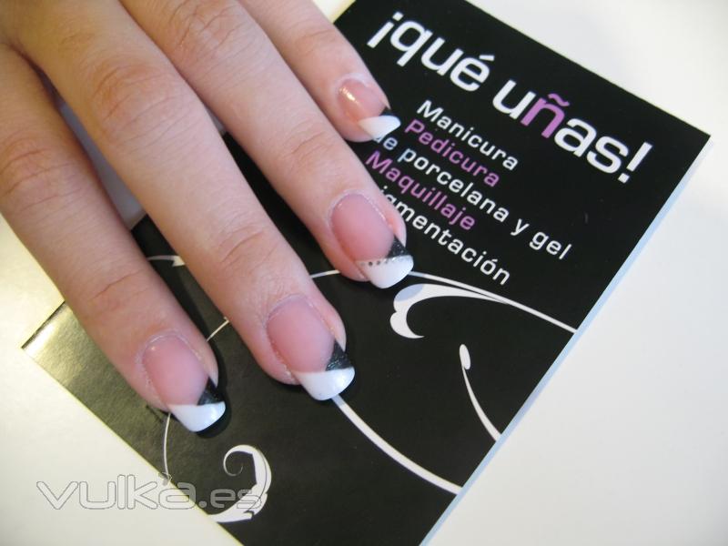 Uñas porcelana fantasia