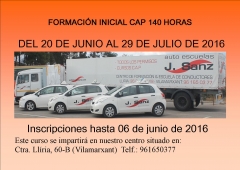 PRXIMO CURSO CAP INICIAL (140 H) EN JUNIO!! 