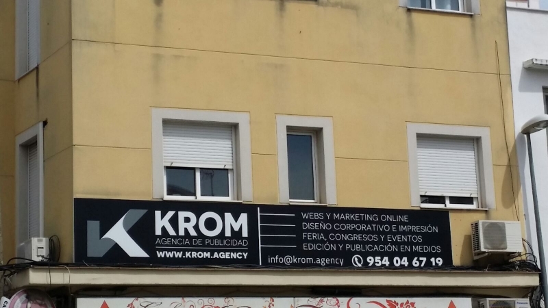 fachada agencia de publicidad krom