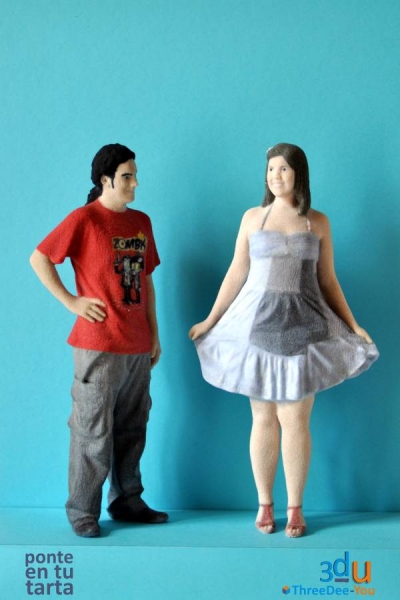 Ponte En Tu Tarta - Figuras de novios para tartas de boda - ThreeDee-You Foto-Escultura 3d-u