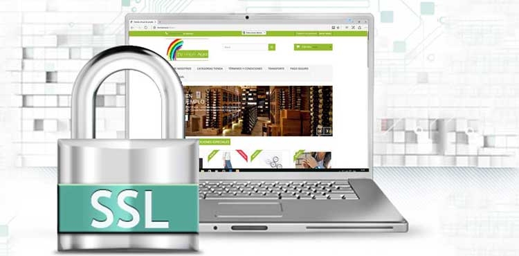 Tienda virtual con certificado SSL instalado