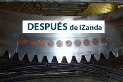 Corona dentada de aerogenerador