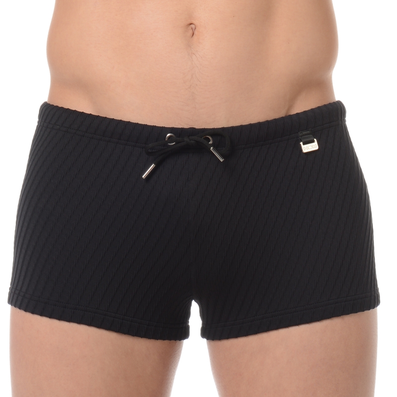 El mejor bañador para hombre. Bañador negro HOM compralo en nuestra web www.lenceriaemi.com