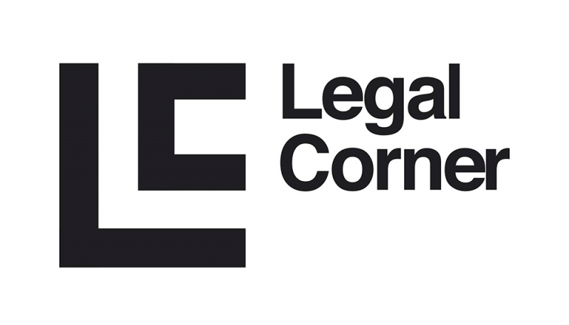 Diseño de logotipo del bufete de abogados Legal Corner, especialistas en herencias.
