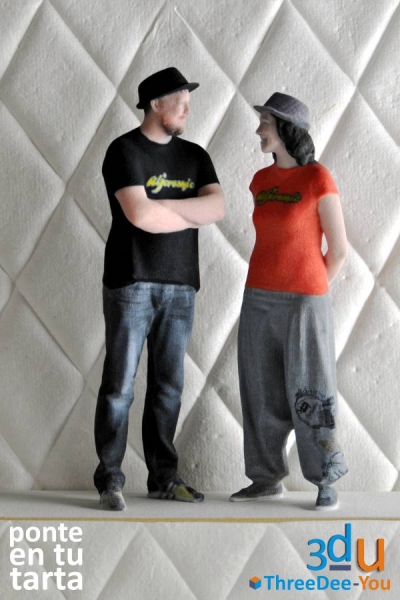 Figuras Ponte En Tu Tarta - Figuras de novios para tartas de boda - ThreeDee-You Foto-Escultura 3d-u