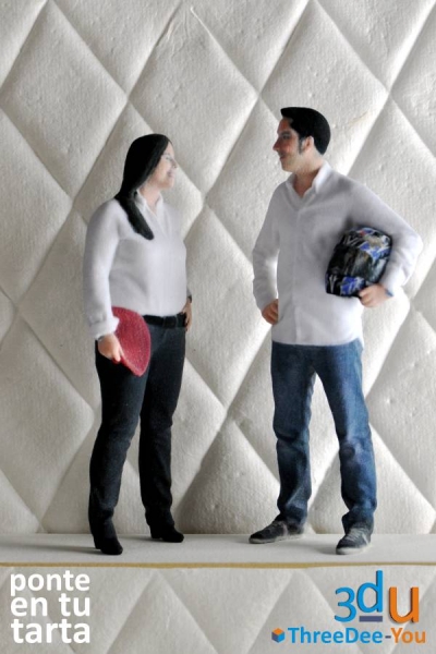 Figuras de novios para tartas de boda - Ponte En Tu Tarta - ThreeDee-You Foto-Escultura 3d-u