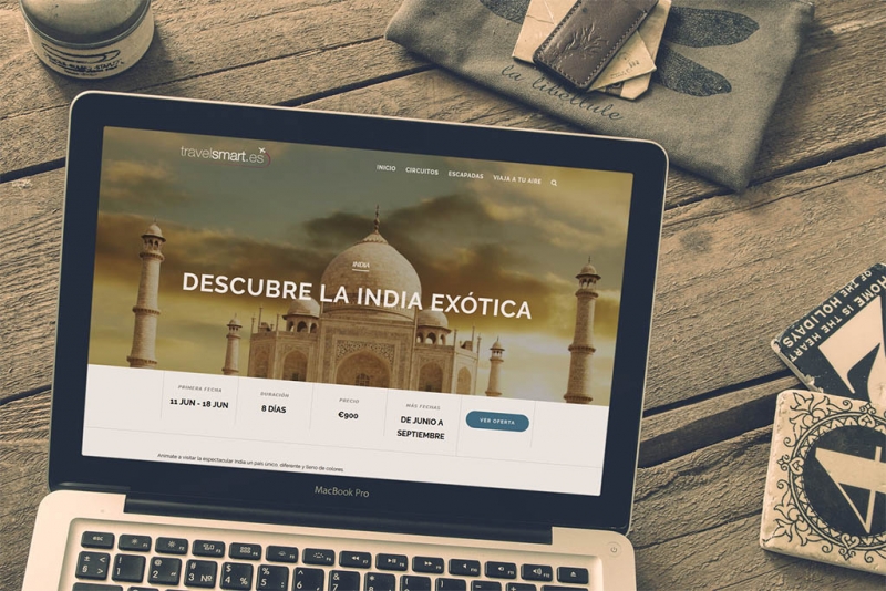 diseño web agencia de viajes online