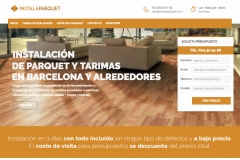 Diseno web profesional para parquetista en barcelona
