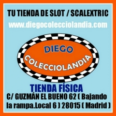 Jugueteria,tienda,scalextric;slot en madrid,espana wwwdiegocolecciolandiacom coches scalextric