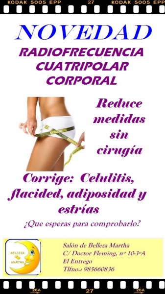 PRUEBA LA RADIOFRECUENCIA FACIAL Y CORPORAL