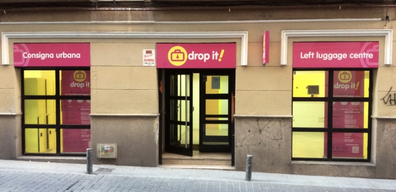 Dropit! consignas / locker Madrid. A 5 minutos de la Puerta de Sol.