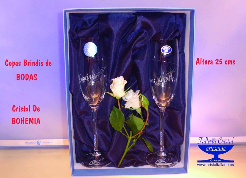 copas de brindis para bodas