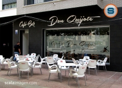 Rotulacion cafe bar don quijote, lorca wwwscalaimagencom