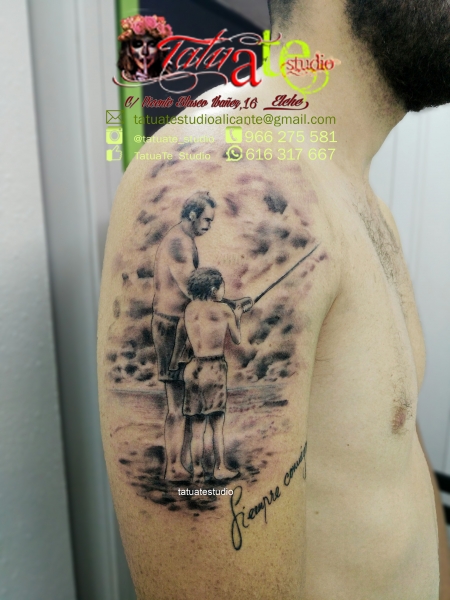 Black n grey beach day en TatuaTe Studio