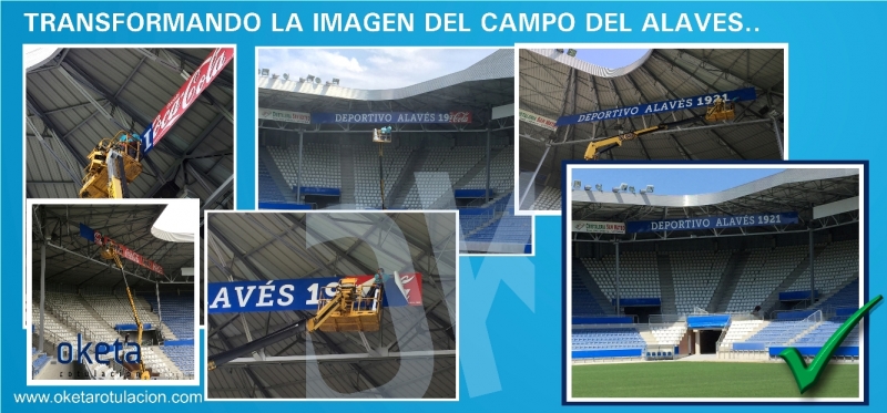 CAMBIO DE IMAGEN CAMPO DE FUTBOL DEPORTIVO ALAVES