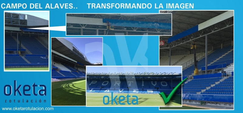 CAMBIO DE IMAGEN CAMPO DE FTBOL DEPORTIVO ALAVES