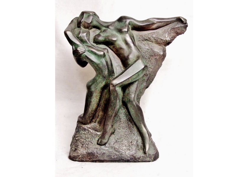 Escultura de bronce Homenaje a Rodin. Lluís Jordà.