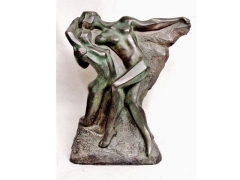 Escultura de bronce homenaje a rodin lluis jorda