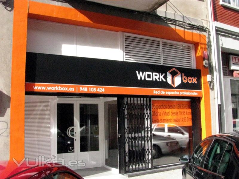 Fachada WORKbox Pamplona