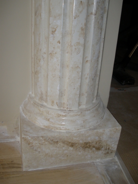Imitacion de columna a marmol